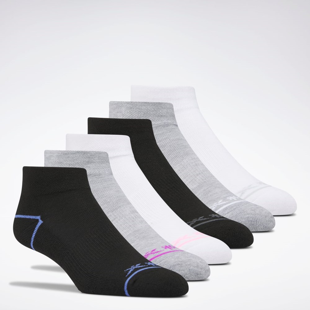 Reebok Reebok Basic Quarter Socks 6 Pairs Multi | JUBTZ-3481