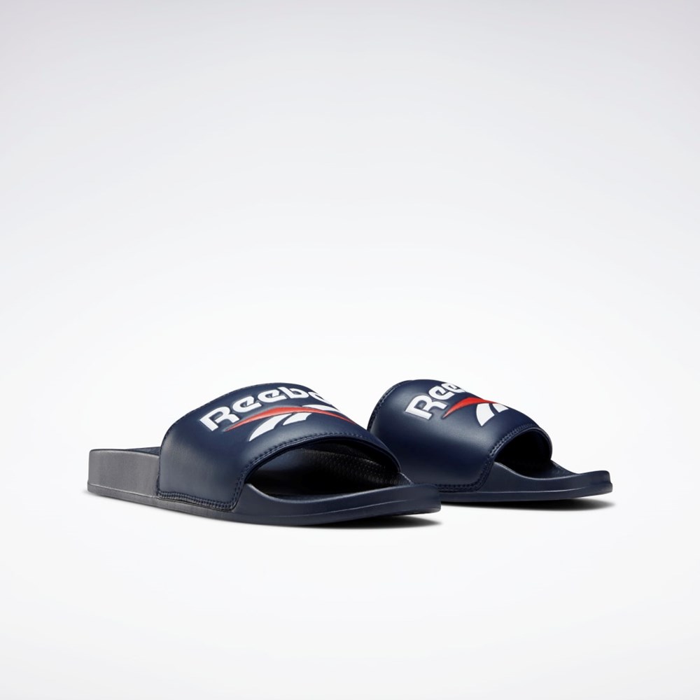 Reebok Reebok Classic Slides Marinblå Vita Röda | LTAFJ-6273