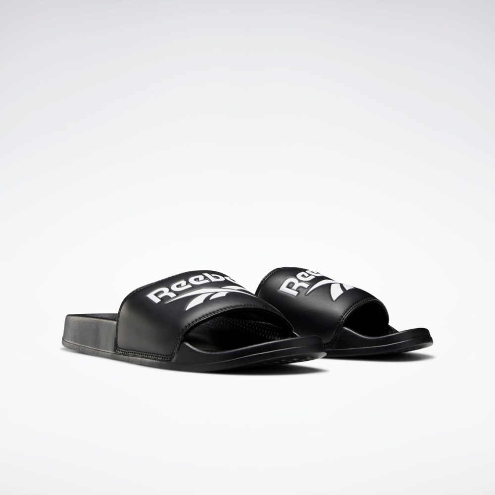 Reebok Reebok Classic Slides Svarta Vita Svarta | ELPCZ-6318