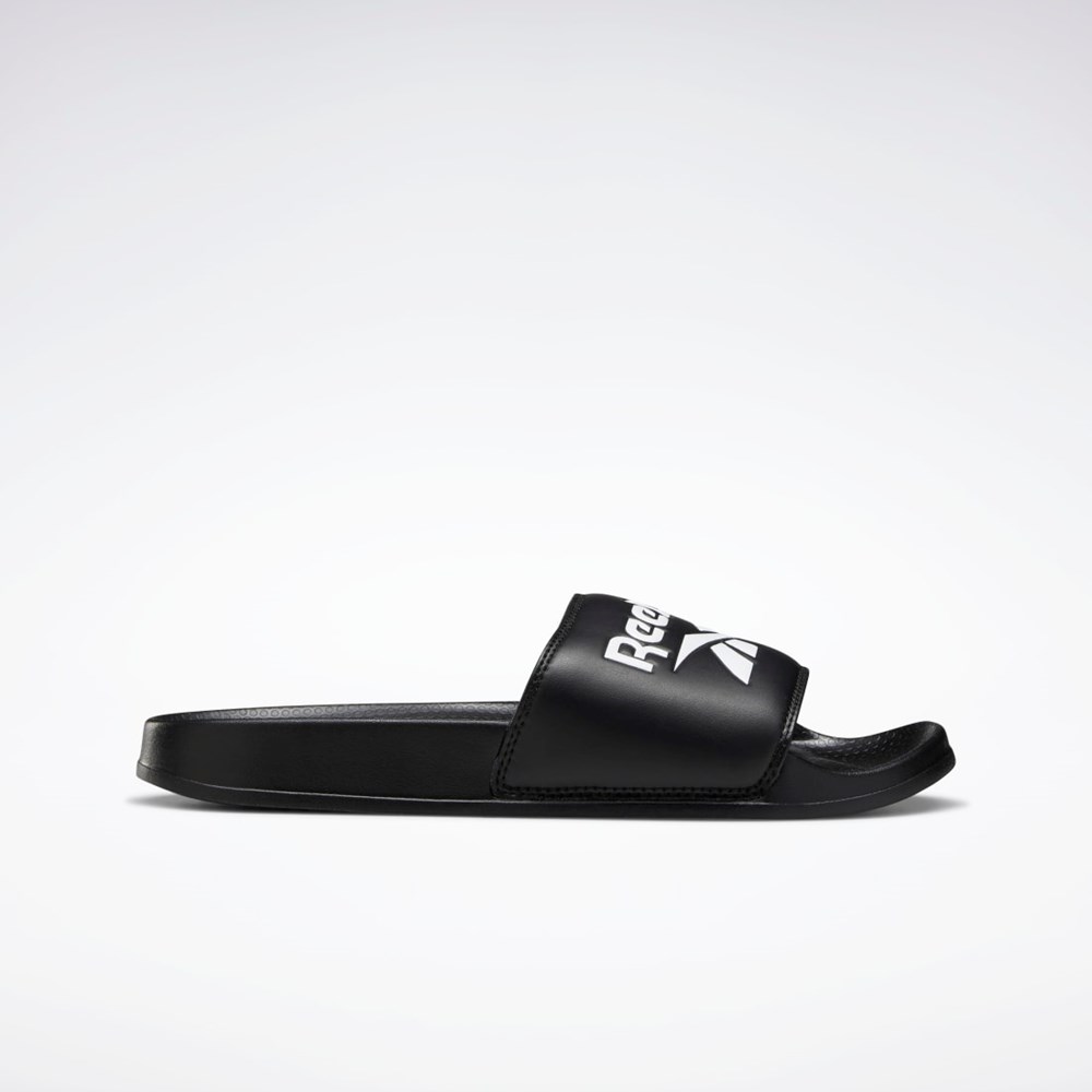 Reebok Reebok Classic Slides Svarta Vita Svarta | ELPCZ-6318