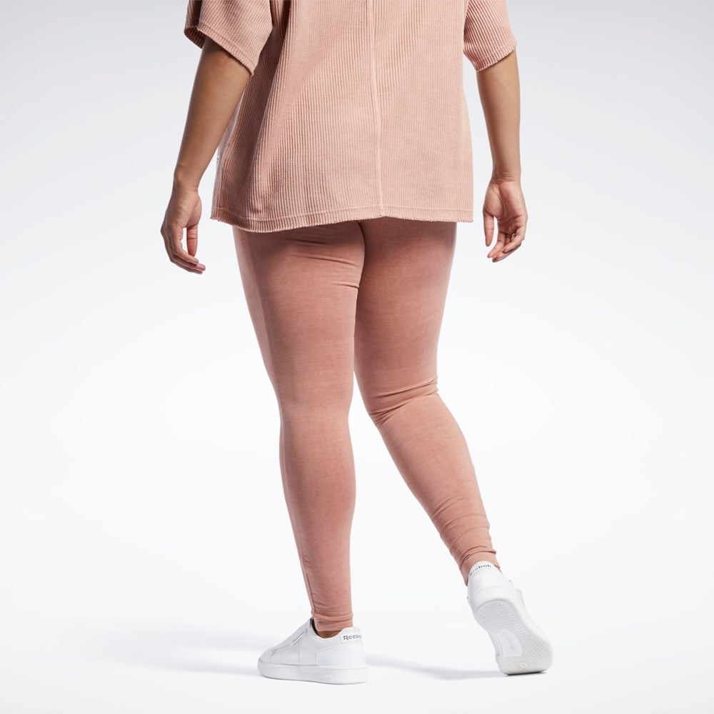 Reebok Reebok Classics Natural Dye Leggings (Plus Size) Korall | GZMCY-5963