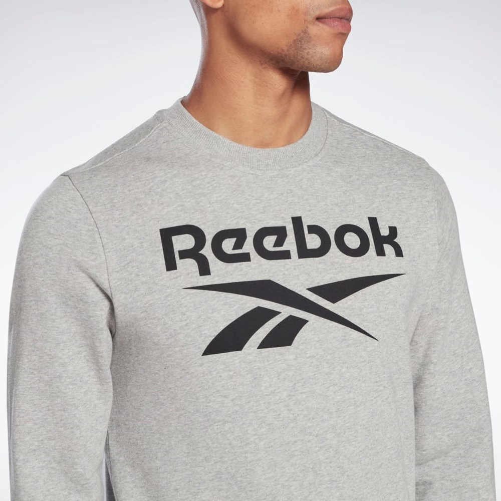 Reebok Reebok Identity Big Logo Crew Grå Svarta | GLVWM-2453