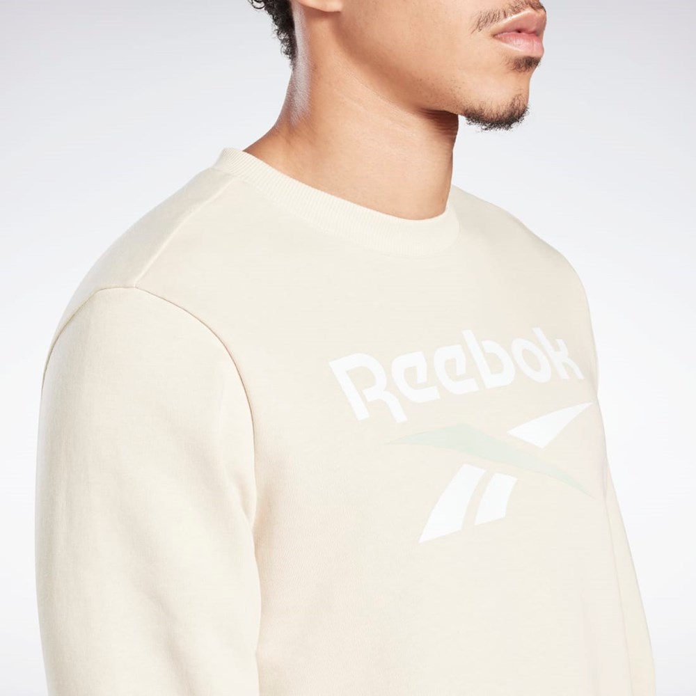 Reebok Reebok Identity Big Logo Crew Stucco | TPHFJ-3059