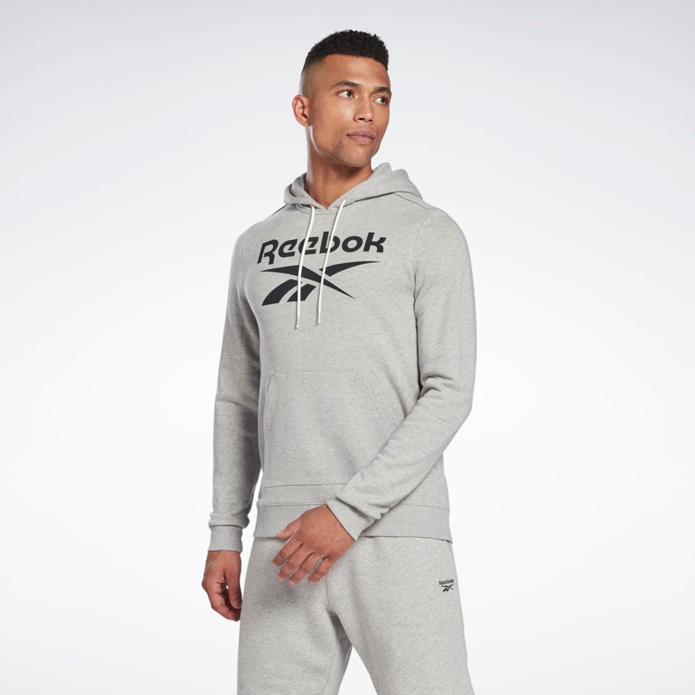 Reebok Reebok Identity Big Logo Hoodie Grå Svarta | BEDMU-6570