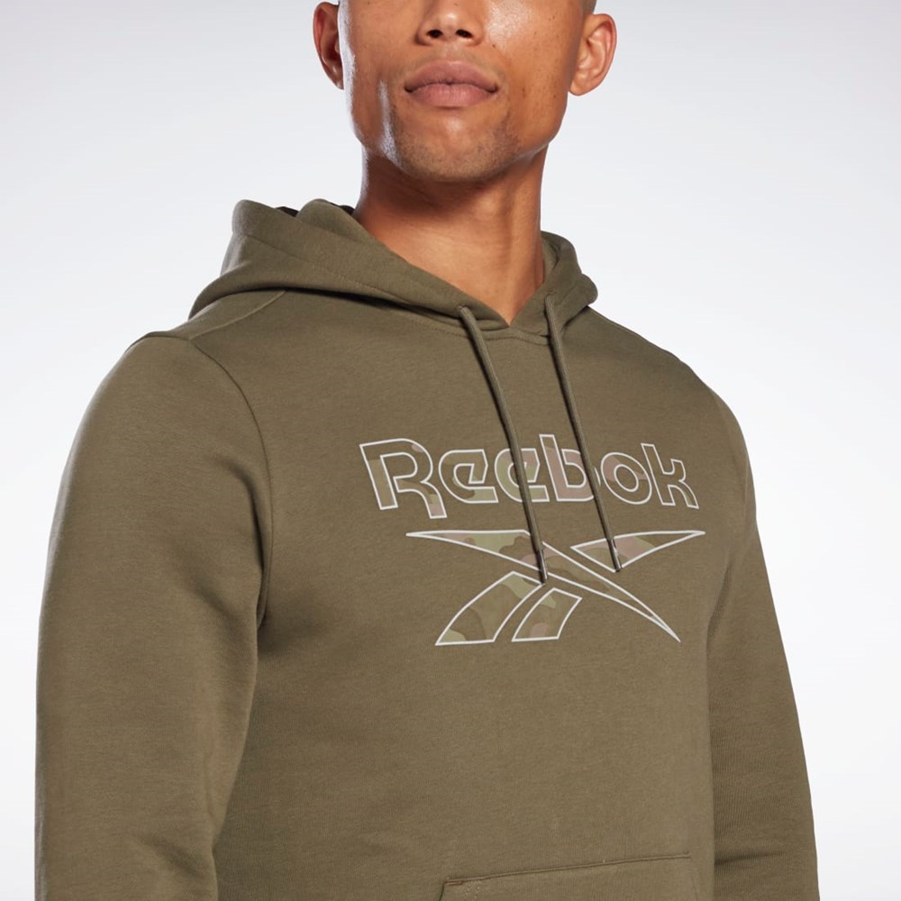 Reebok Reebok Identity Big Logo Hoodie Gröna | UXNTZ-4729