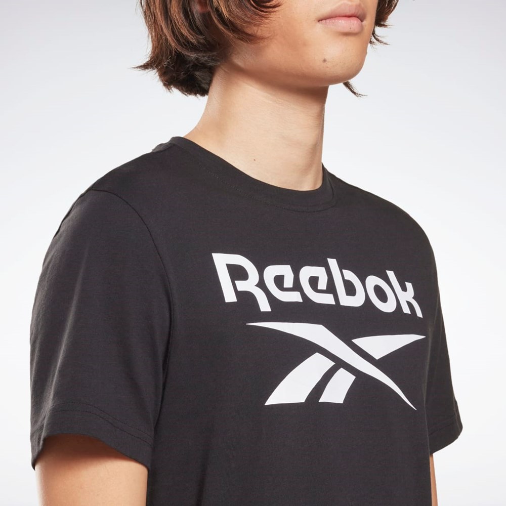 Reebok Reebok Identity Big Logo T-Shirt Svarta | AUTHS-0281