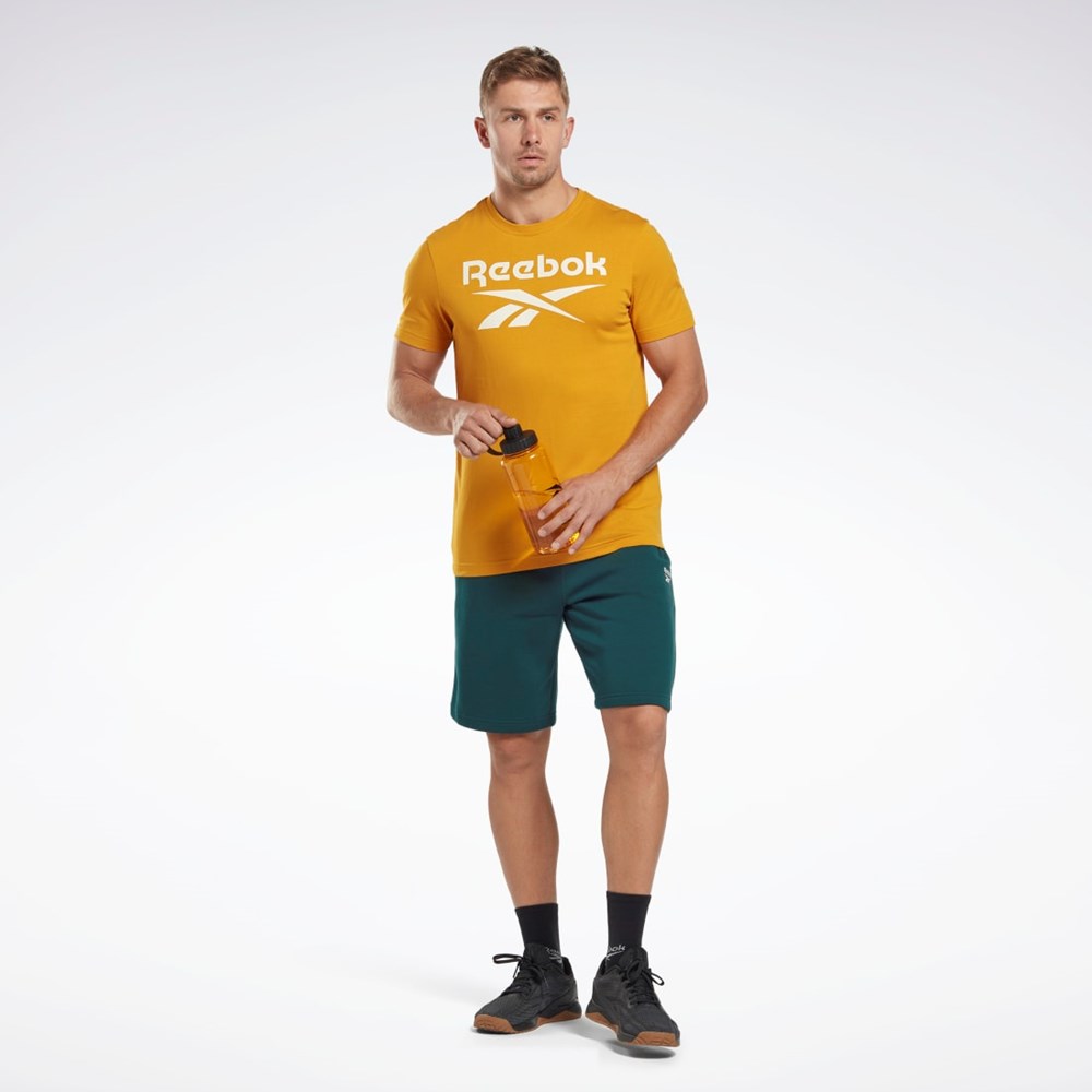 Reebok Reebok Identity Big Logo T-Shirt Bright Ochre | DGCYO-8715