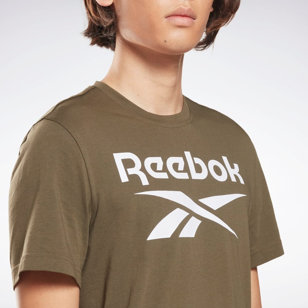 Reebok Reebok Identity Big Logo T-Shirt Gröna | JDZAX-1653