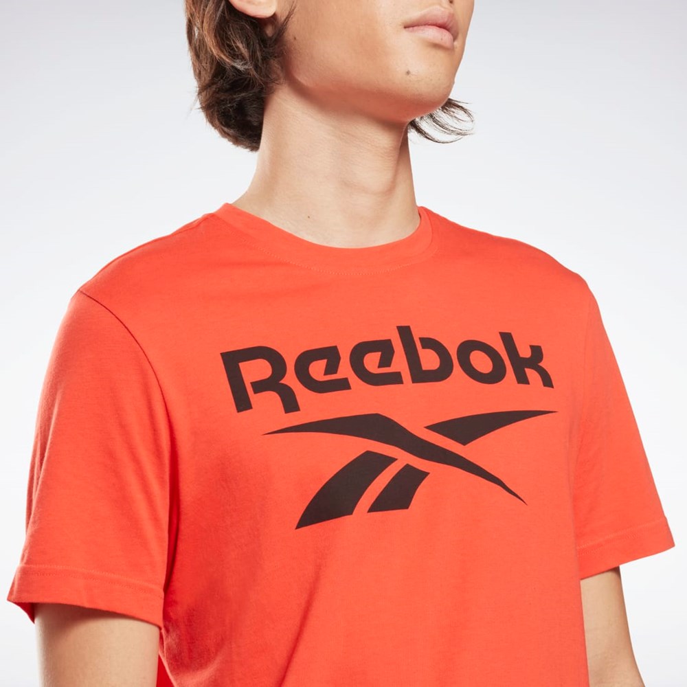 Reebok Reebok Identity Big Logo T-Shirt Röda | JHGMR-9230