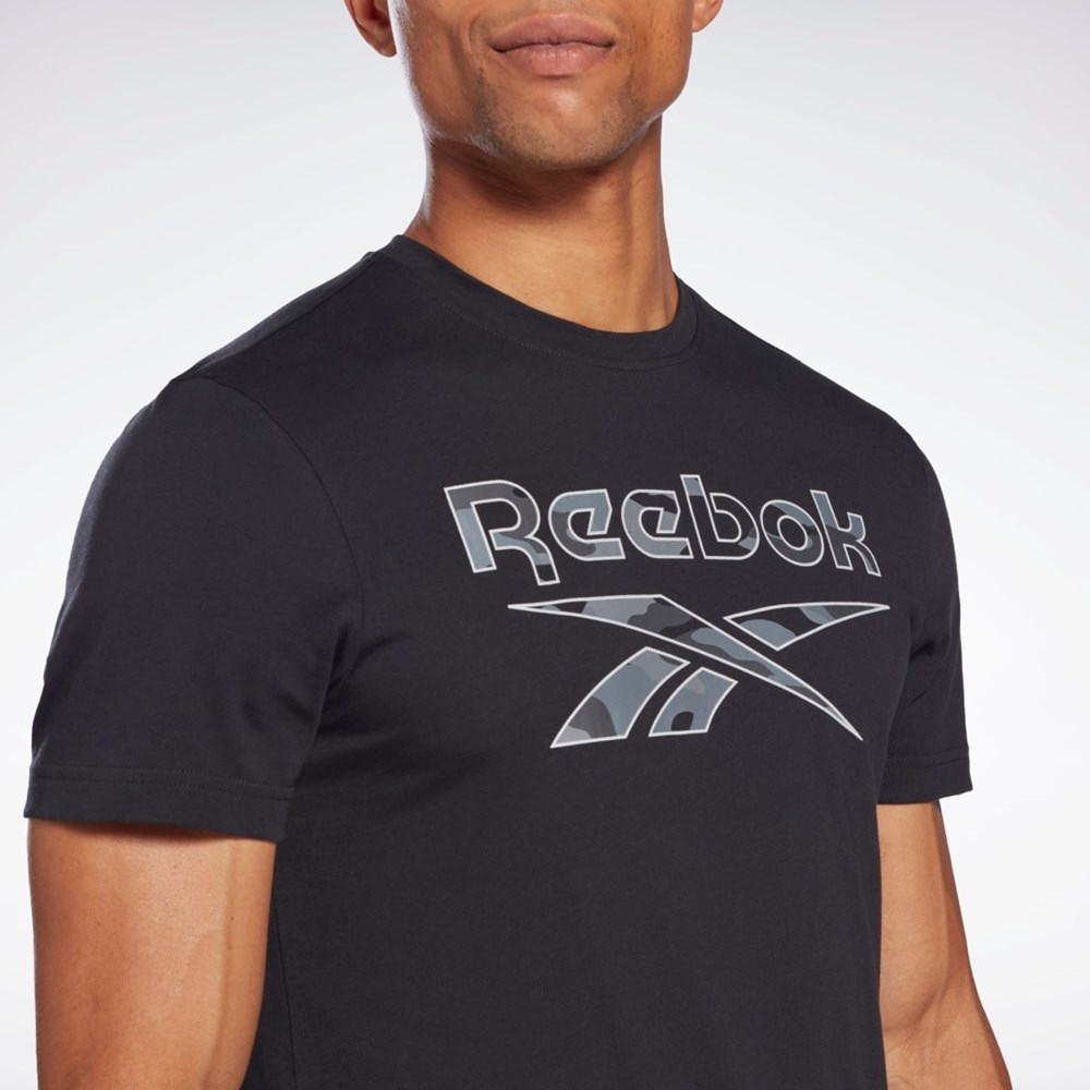 Reebok Reebok Identity Big Logo T-Shirt Svarta | NVZOL-8560