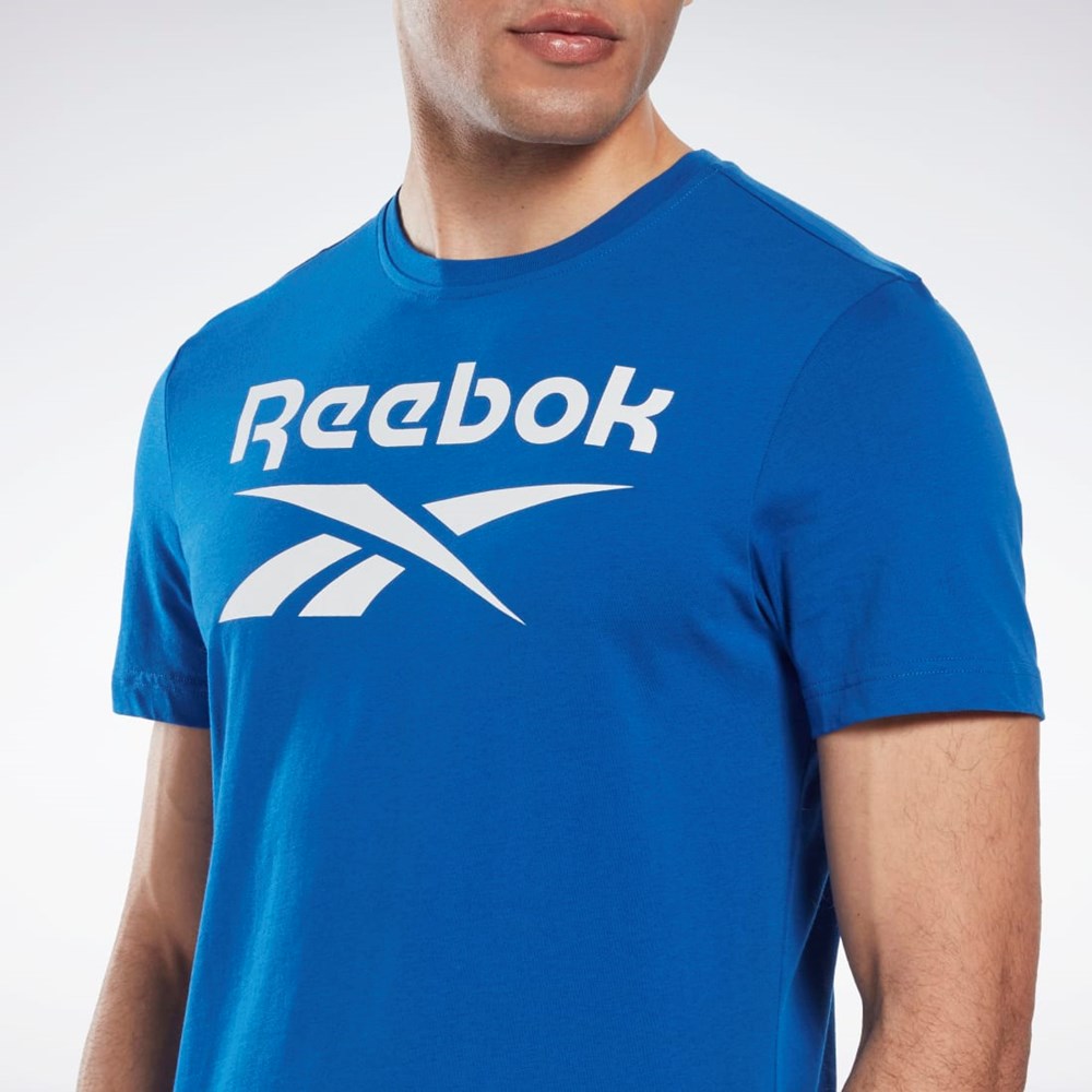 Reebok Reebok Identity Big Logo T-Shirt Blå | VDLWU-6320