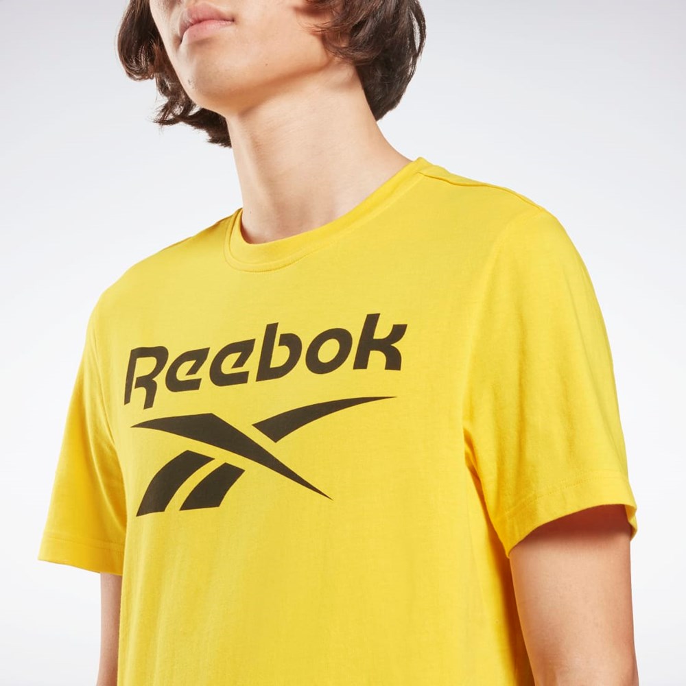 Reebok Reebok Identity Big Logo T-Shirt Gula | ZJXEO-8245