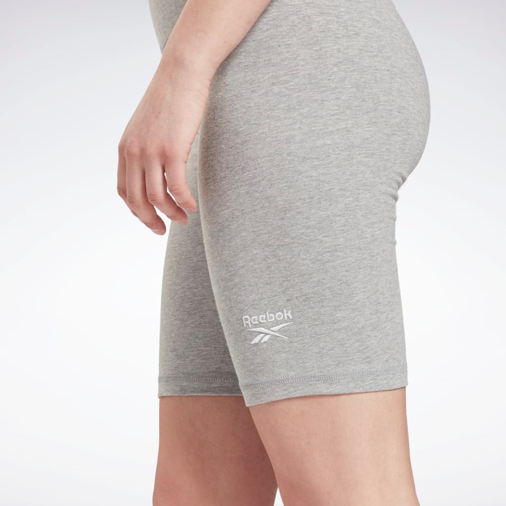 Reebok Reebok Identity Fitted Logo Shorts Grå | XOBRN-3481