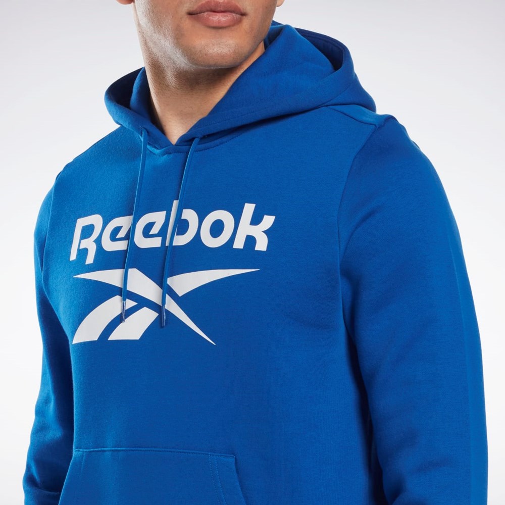 Reebok Reebok Identity Fleece Hoodie Blå | EBMDN-9346