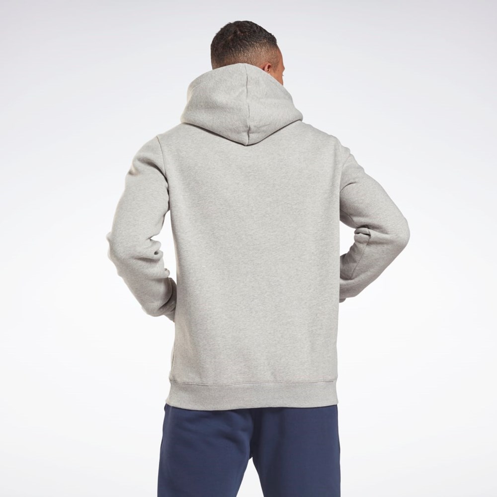 Reebok Reebok Identity Fleece Hoodie Grå Svarta | HUPVE-8051