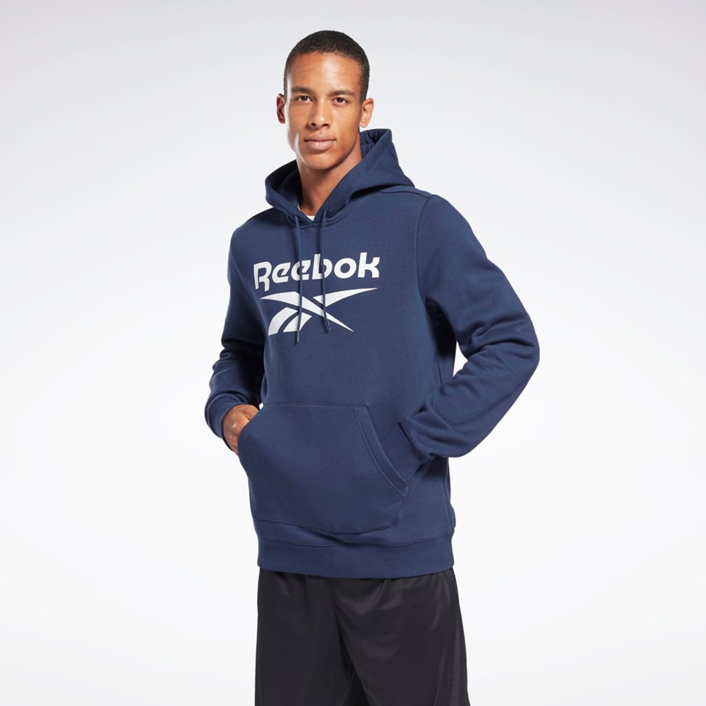 Reebok Reebok Identity Fleece Hoodie Marinblå | LUHSB-7983