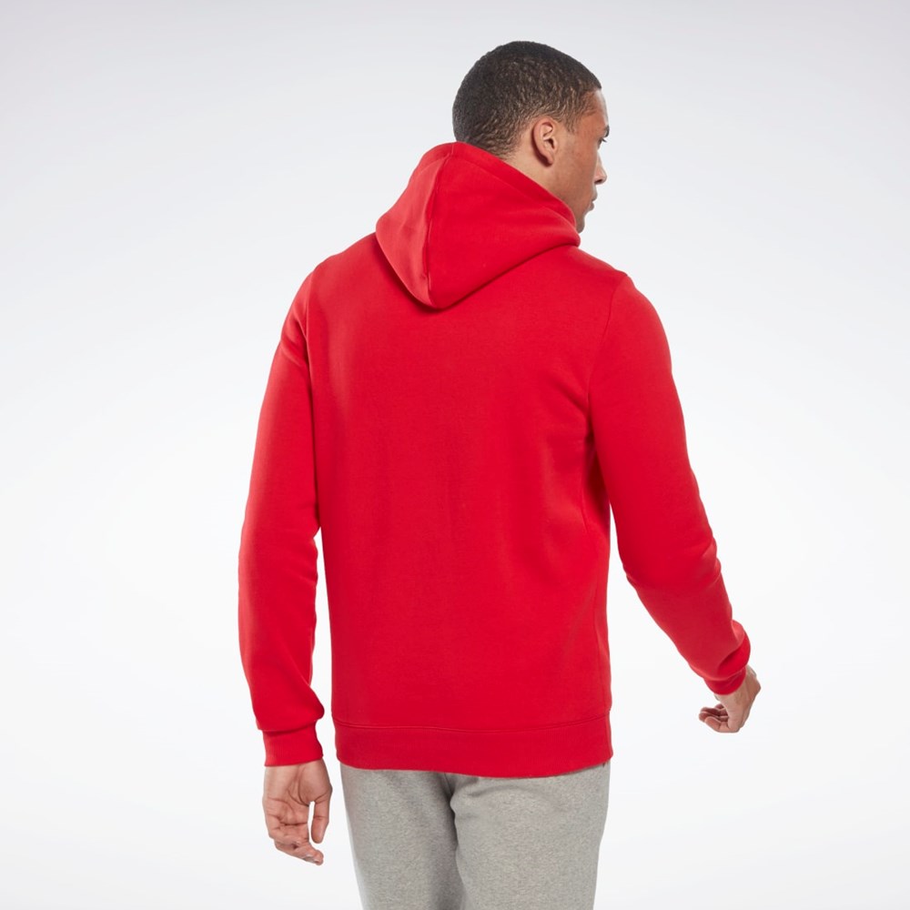 Reebok Reebok Identity Fleece Hoodie Röda Svarta | QSRPF-5417