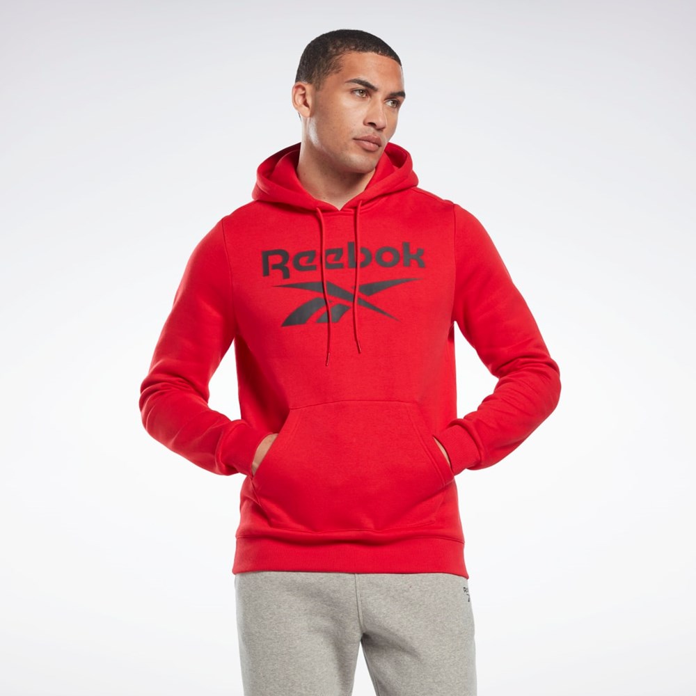 Reebok Reebok Identity Fleece Hoodie Röda Svarta | QSRPF-5417