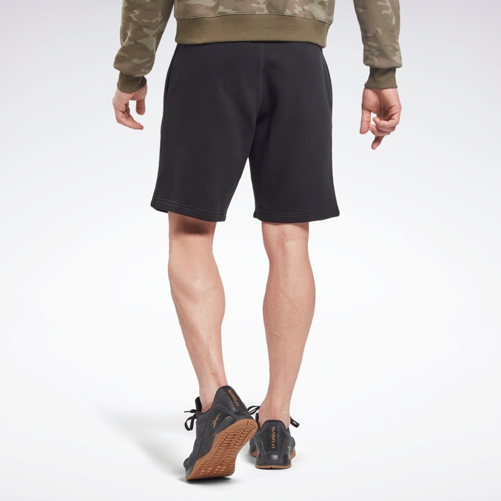 Reebok Reebok Identity Fleece Shorts Svarta | SCDAQ-6201