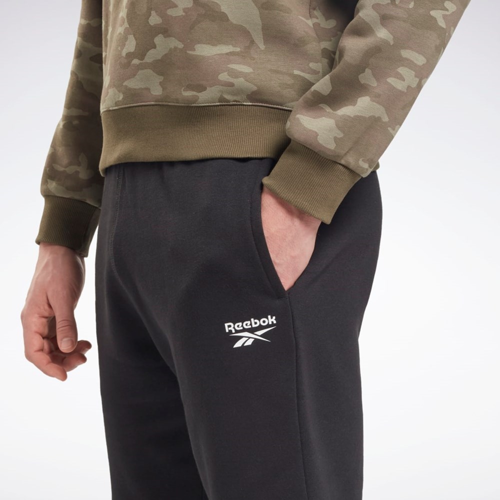 Reebok Reebok Identity Fleece Shorts Svarta | SCDAQ-6201