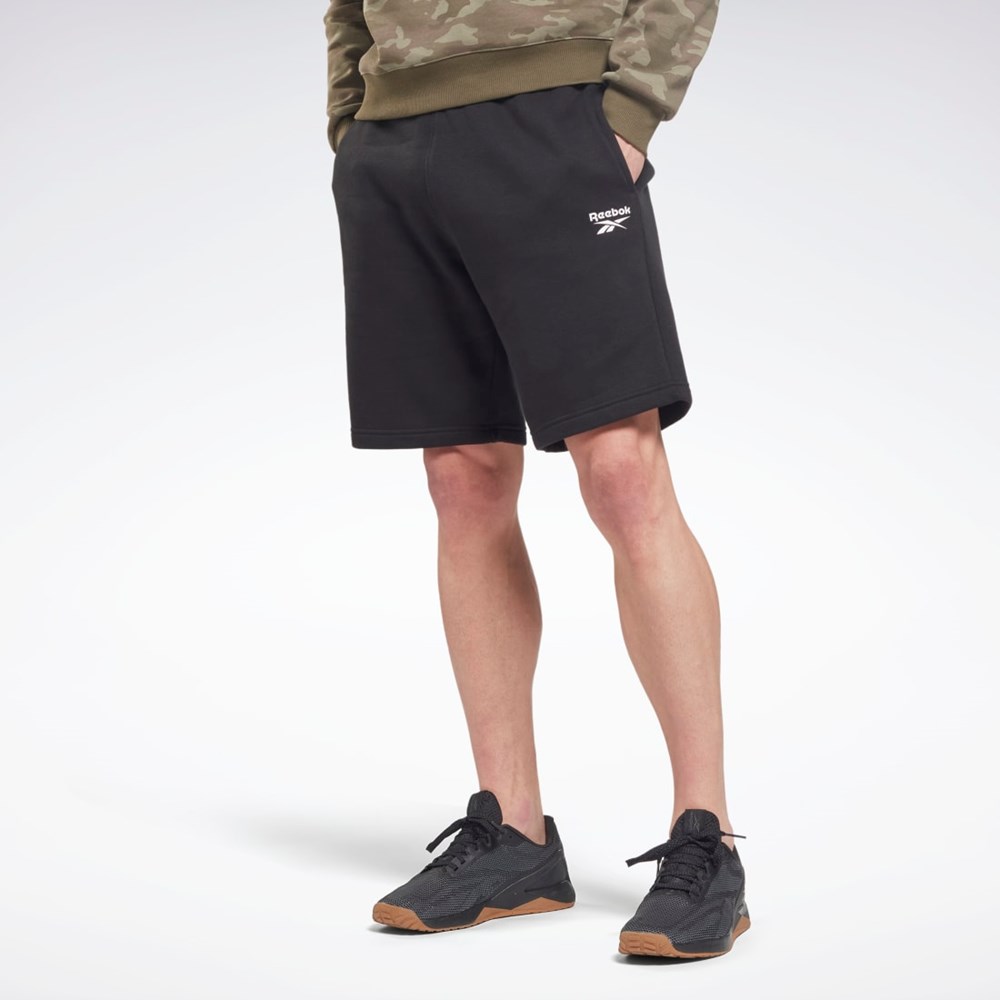 Reebok Reebok Identity Fleece Shorts Svarta | SCDAQ-6201