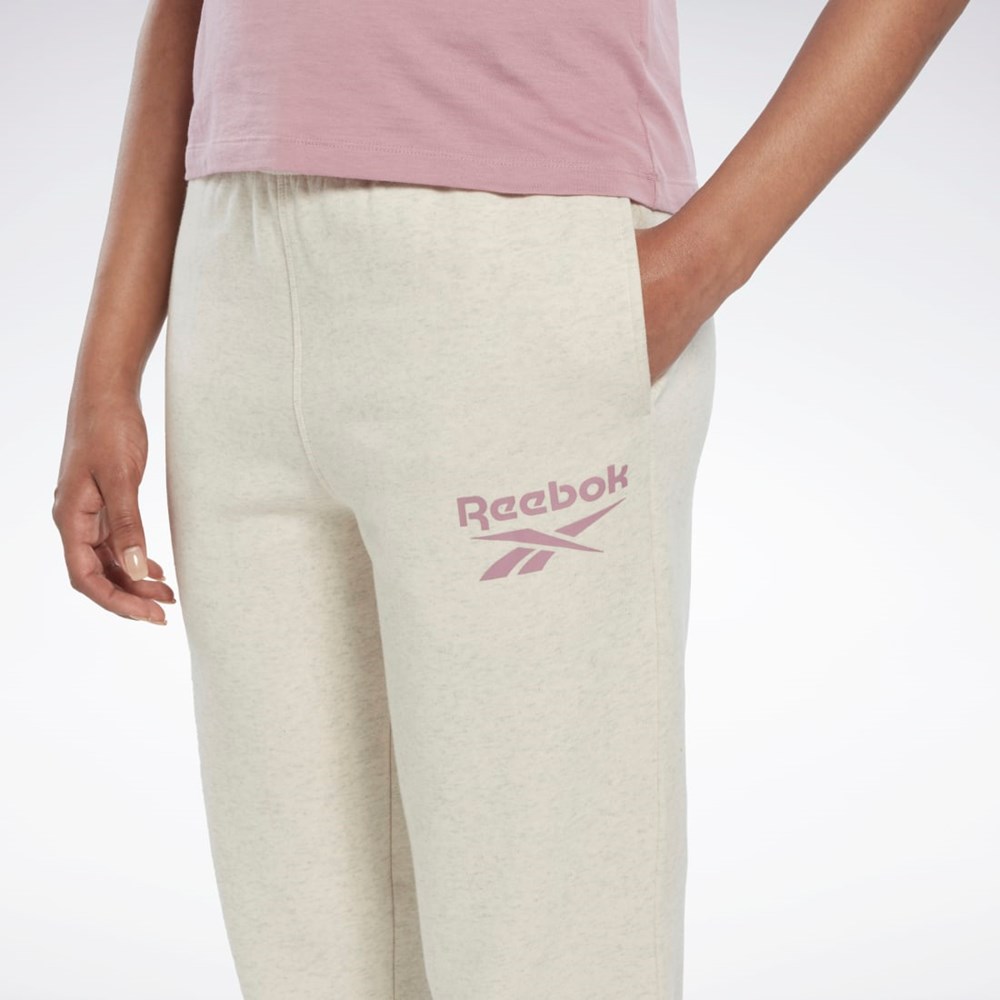 Reebok Reebok Identity Logo Fleece Joggers Vita | MJOGS-3947