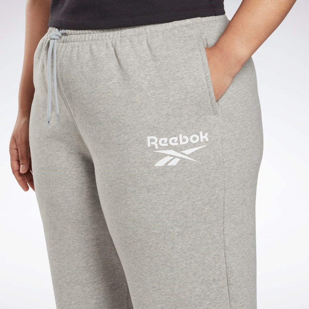 Reebok Reebok Identity Logo Fleece Joggers (Plus Size) Grå | TYMKO-4392