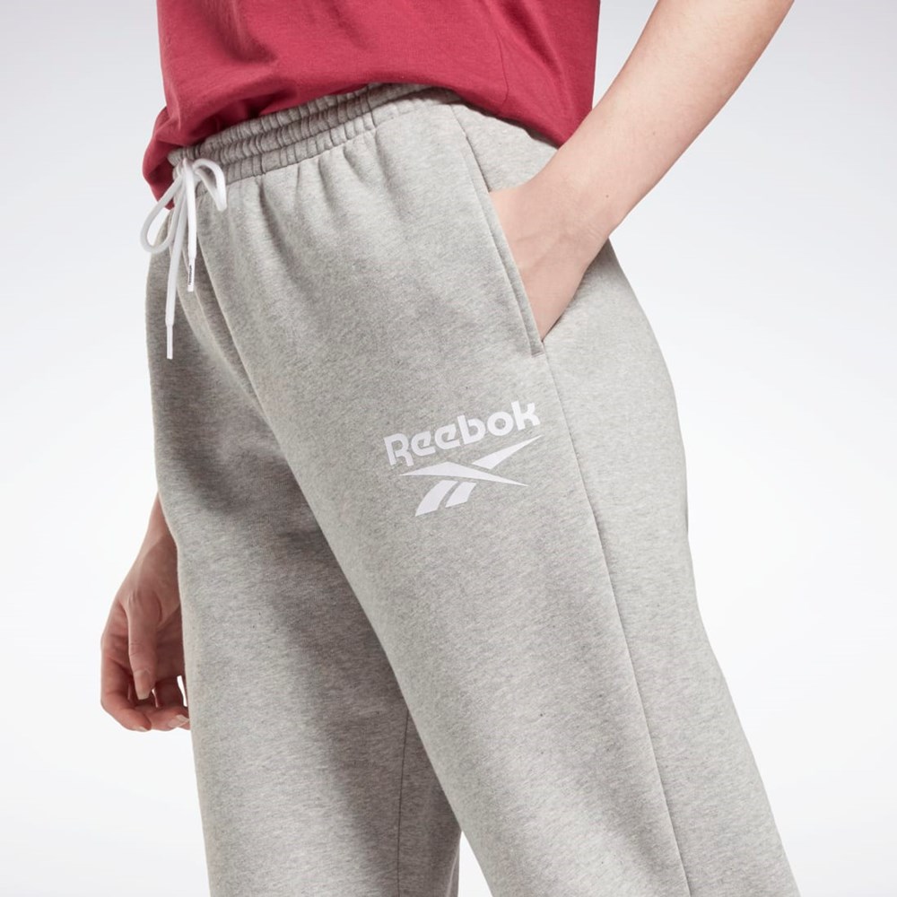 Reebok Reebok Identity Logo Fleece Joggers Grå | XLMJQ-6409