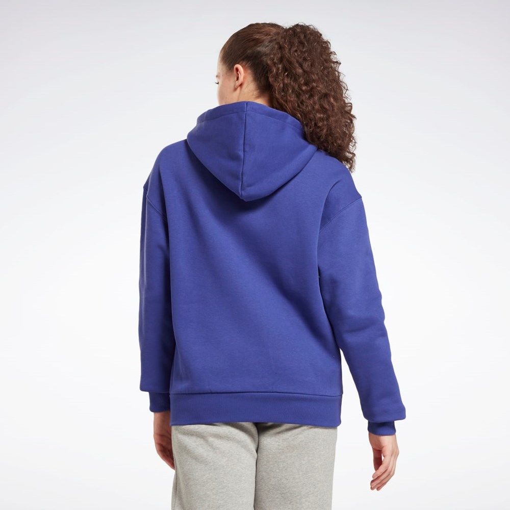 Reebok Reebok Identity Logo Fleece Pullover Hoodie Lila | ILSCN-3470