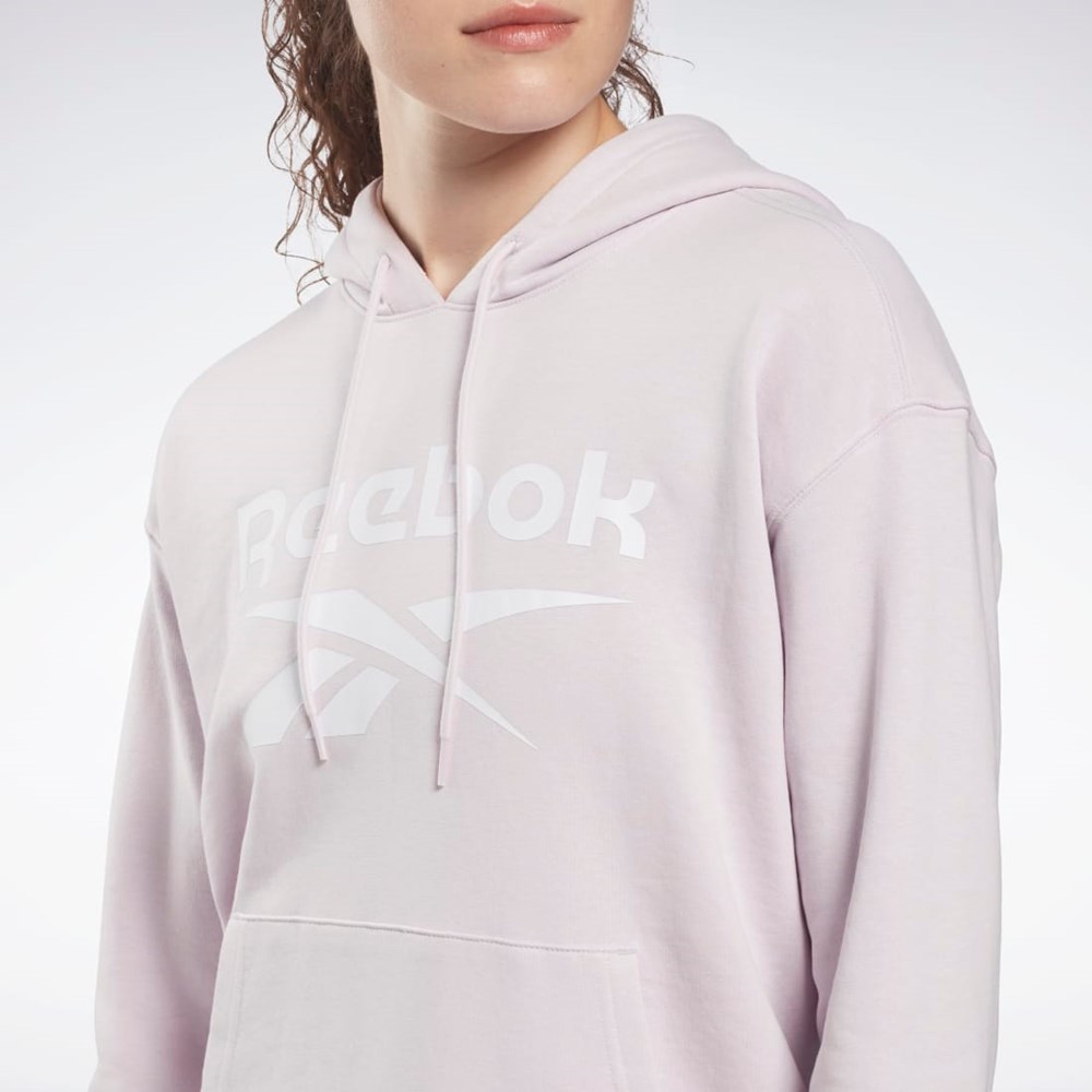 Reebok Reebok Identity Logo French Terry Hoodie Quartz Glow | USQEK-7583