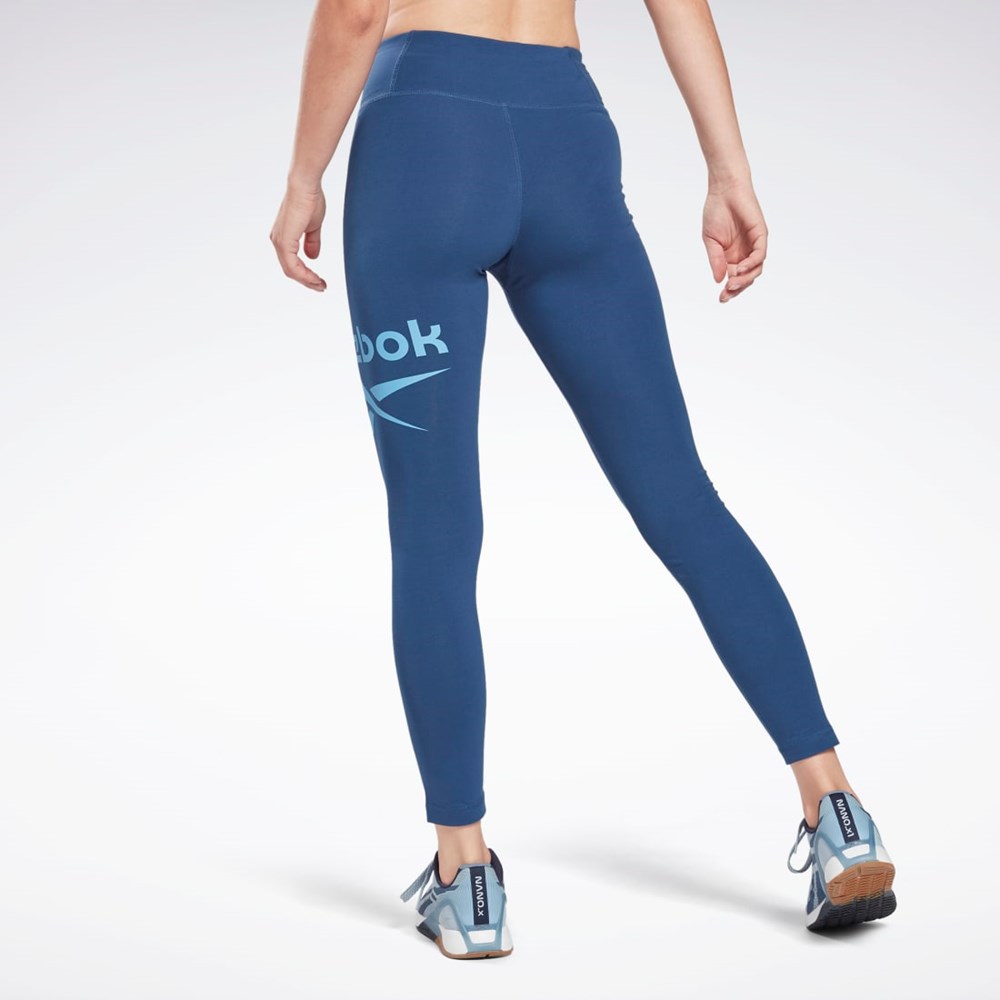 Reebok Reebok Identity Logo Leggings Blå | PMNAI-3485