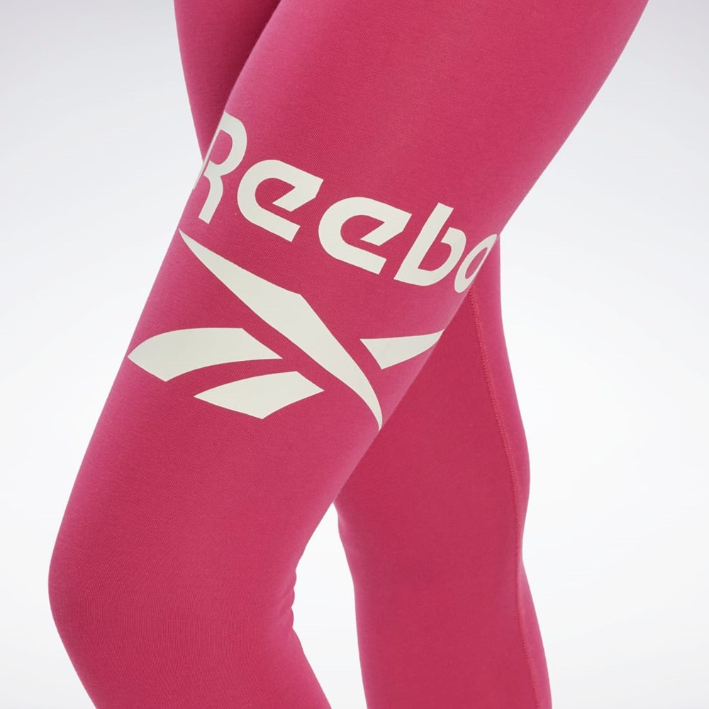 Reebok Reebok Identity Logo Leggings Rosa | XHRAG-6594