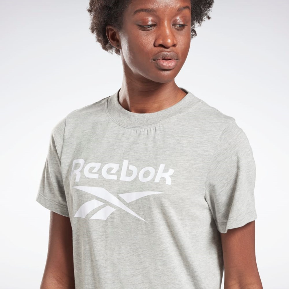 Reebok Reebok Identity Logo T-Shirt Grå Vita | TYSOA-1395