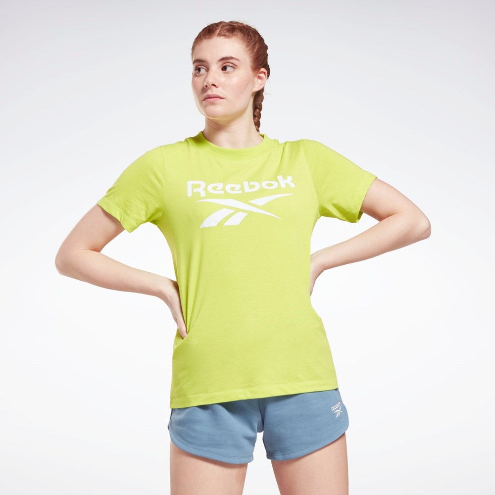 Reebok Reebok Identity Logo T-Shirt Gula | IXOTQ-9045