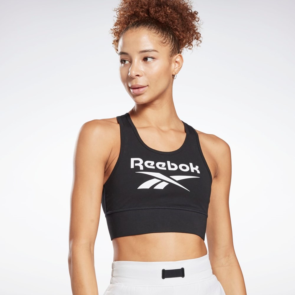 Reebok Reebok Identity Sports Bra Svarta | ZVOAF-1054