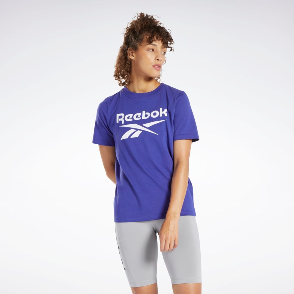 Reebok Reebok Identity T-Shirt Lila | DLMPF-6583