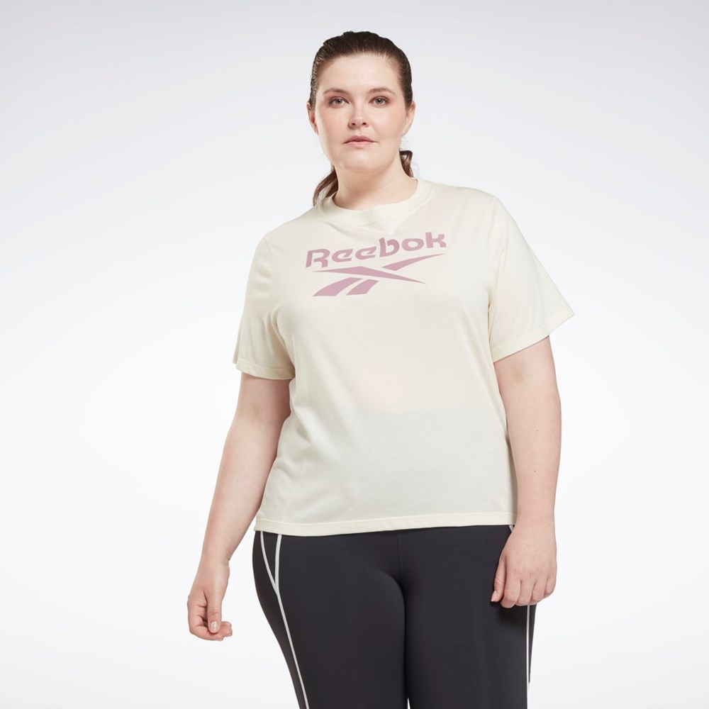 Reebok Reebok Identity T-Shirt (Plus Size) Vita | MZHVL-2143