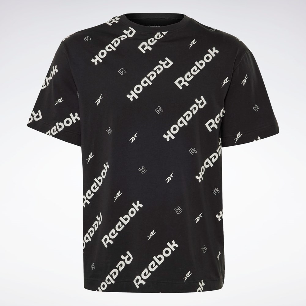 Reebok Reebok Identity T-Shirt Svarta | FCDZP-6470