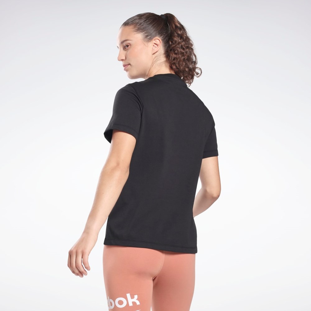 Reebok Reebok Identity T-Shirt Svarta | GOZMU-2508