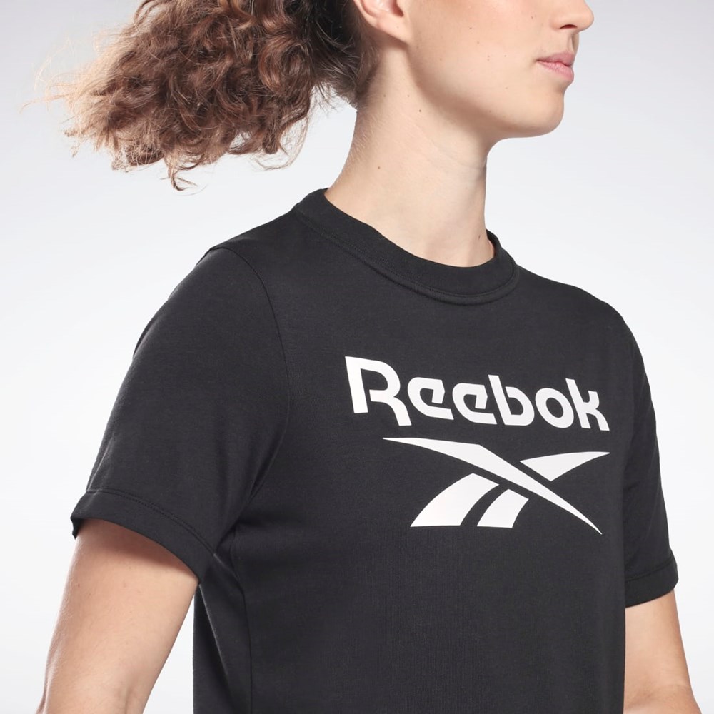 Reebok Reebok Identity T-Shirt Svarta | GOZMU-2508