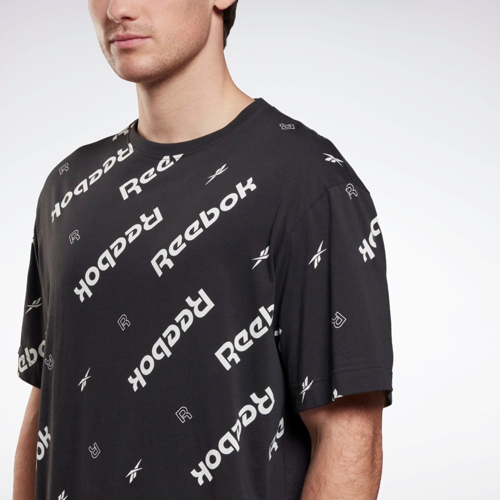 Reebok Reebok Identity T-Shirt Svarta | YPHTA-5130