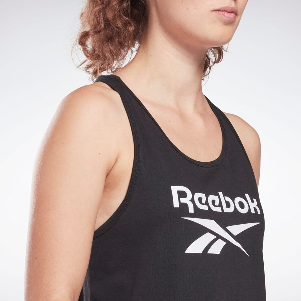 Reebok Reebok Identity Tank Top Svarta | DRCIH-2436