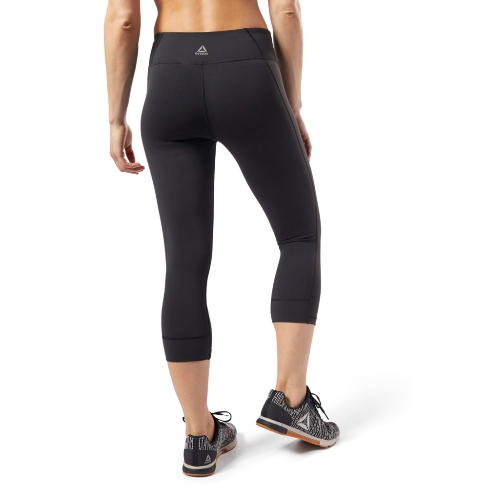 Reebok Reebok Lux 3/4 Length 2 Leggings Svarta | WJKNX-2846