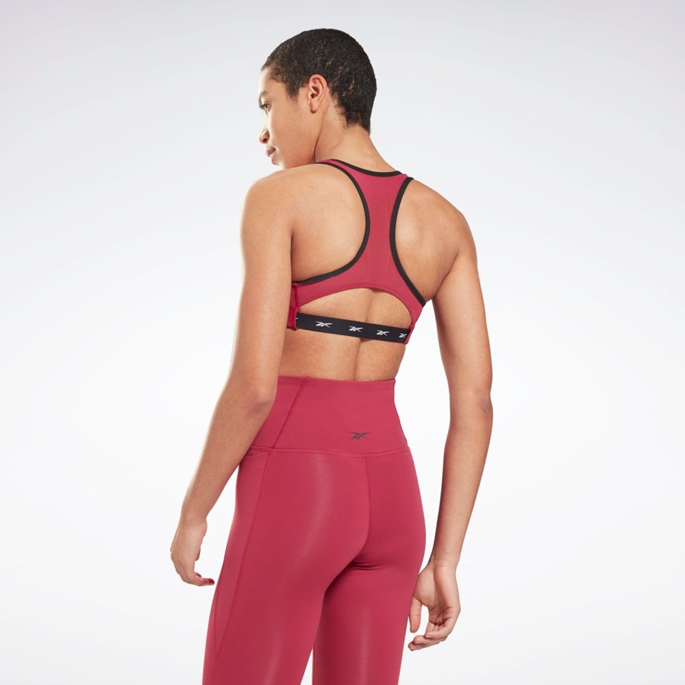 Reebok Reebok Lux Racer Vector Sports Bra Punch Berry | GWXYA-6850