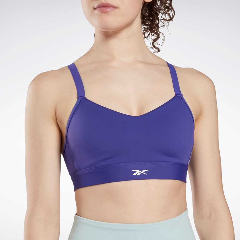 Reebok Reebok Lux Snörade Sports Bra Lila | ALJIT-7263