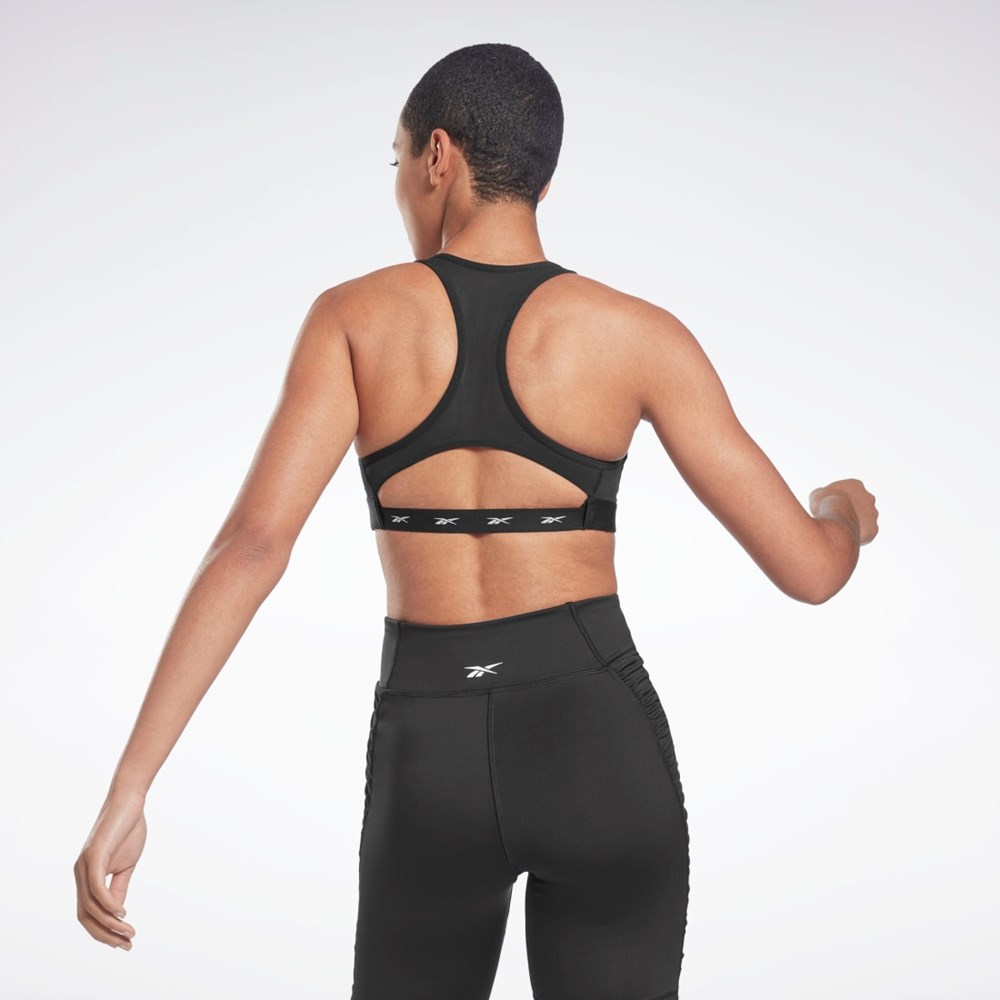 Reebok Reebok Lux Vector Racer Sports Bra Svarta | HXPWY-5869