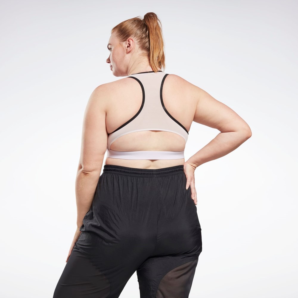 Reebok Reebok Lux Vector Racer Sports Bra (Plus Size) Quartz Glow | MDTUG-2394