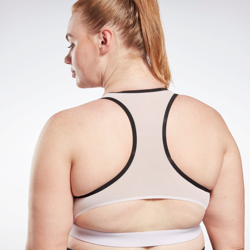 Reebok Reebok Lux Vector Racer Sports Bra (Plus Size) Quartz Glow | MDTUG-2394