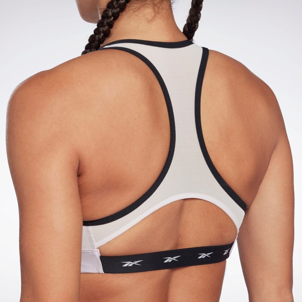 Reebok Reebok Lux Vector Racer Sports Bra Quartz Glow | UMFZX-5126