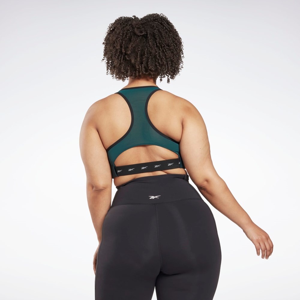 Reebok Reebok Lux Vector Racer Sports Bra (Plus Size) Gröna | YGUDK-8926